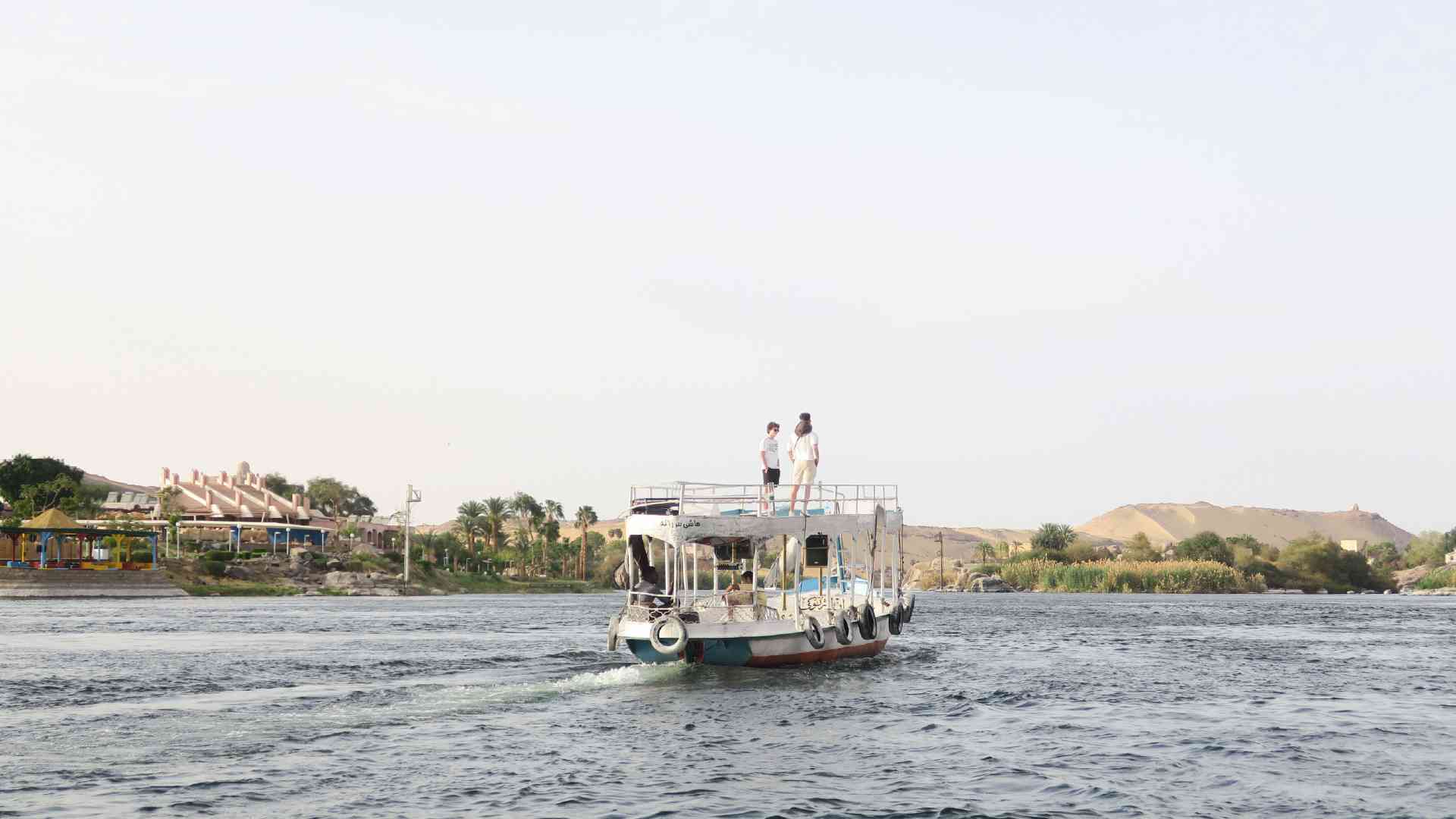 The Nile River Aswan Egypt by Amie Bunnik