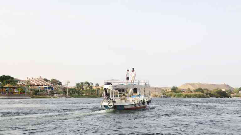The Nile River Aswan Egypt by Amie Bunnik