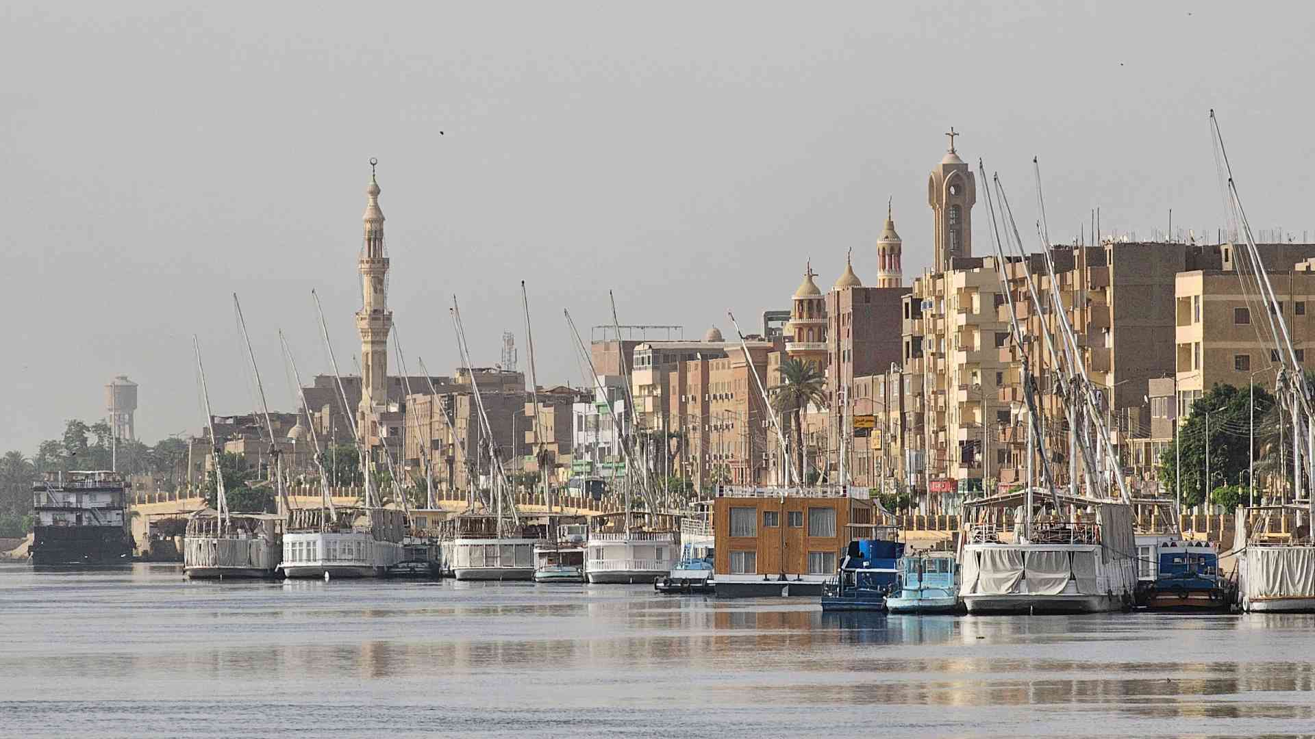 The Nile River Esna Egypt by Dennis Bunnik