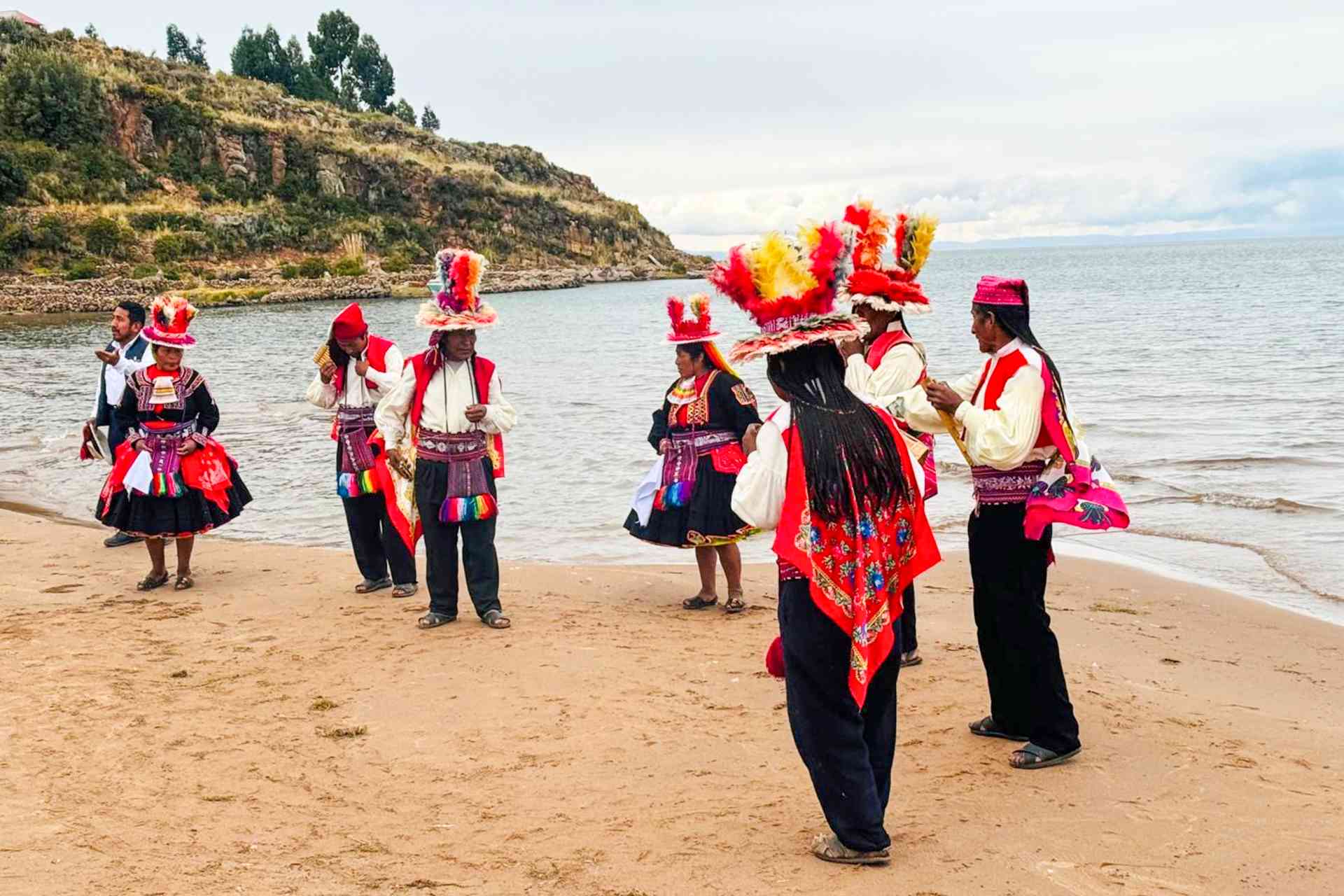 Taquile Island in Lake Titicaca, Peru by Deanne Sandler