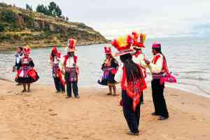 Taquile Island in Lake Titicaca, Peru by Deanne Sandler