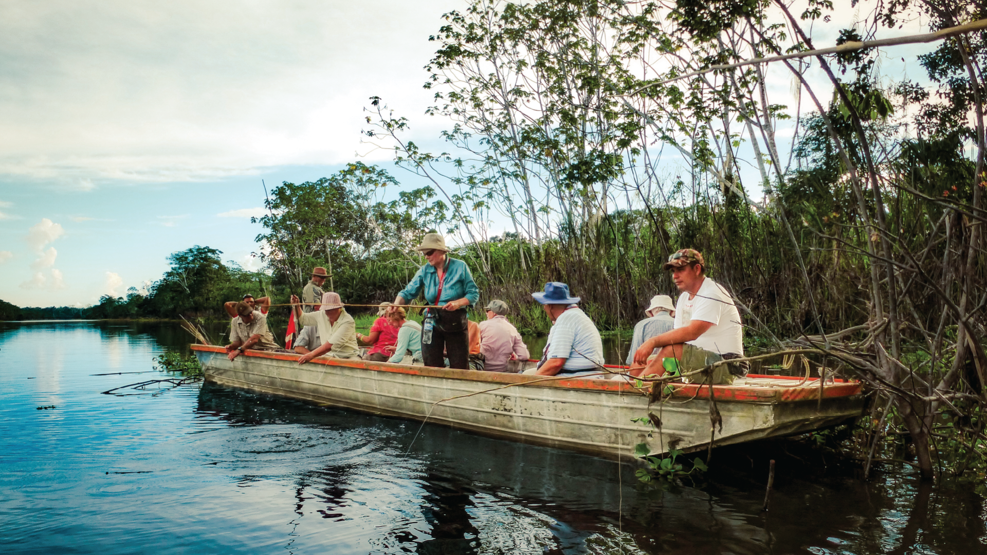 Piranha Fishing, Amazon Jungle, Peru by Marion Bunnik
