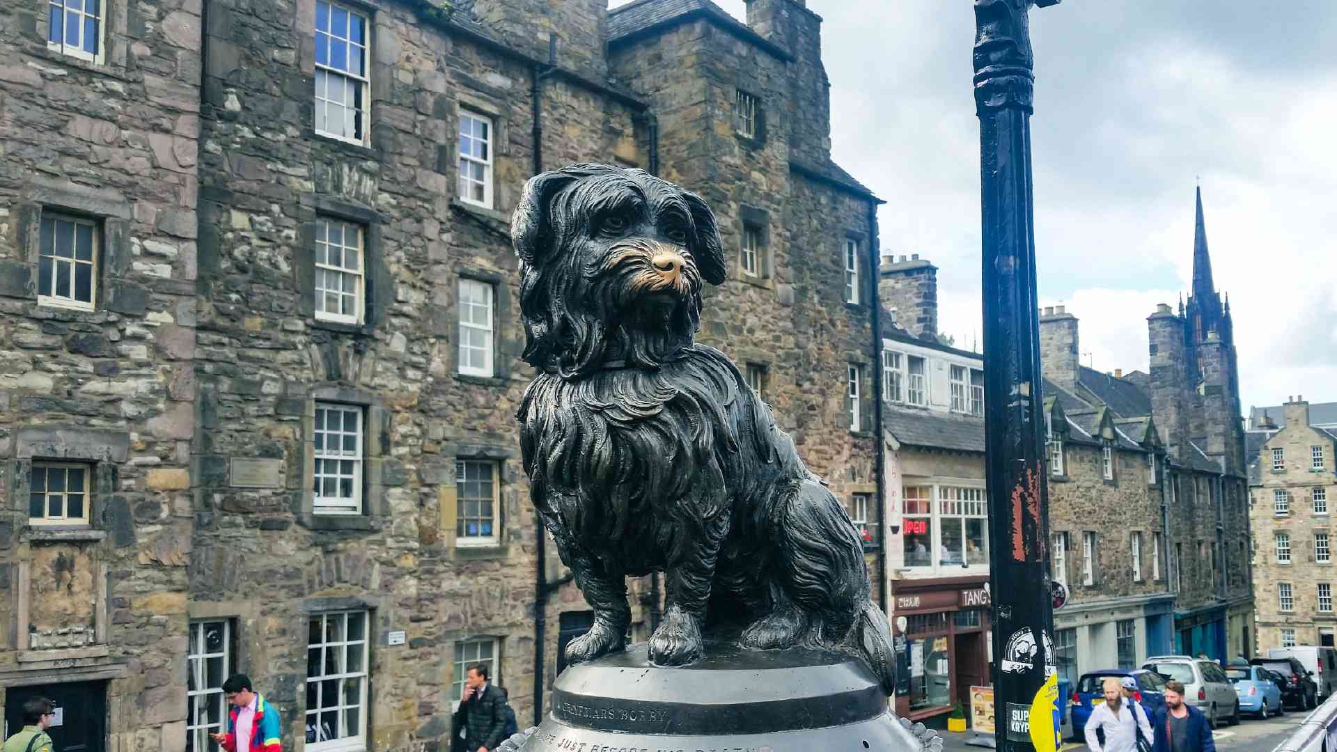 Greyfriars Bobby Statue in Edinburgh, Scotland by Rachel McMahon