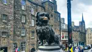Greyfriars Bobby Statue in Edinburgh, Scotland by Rachel McMahon