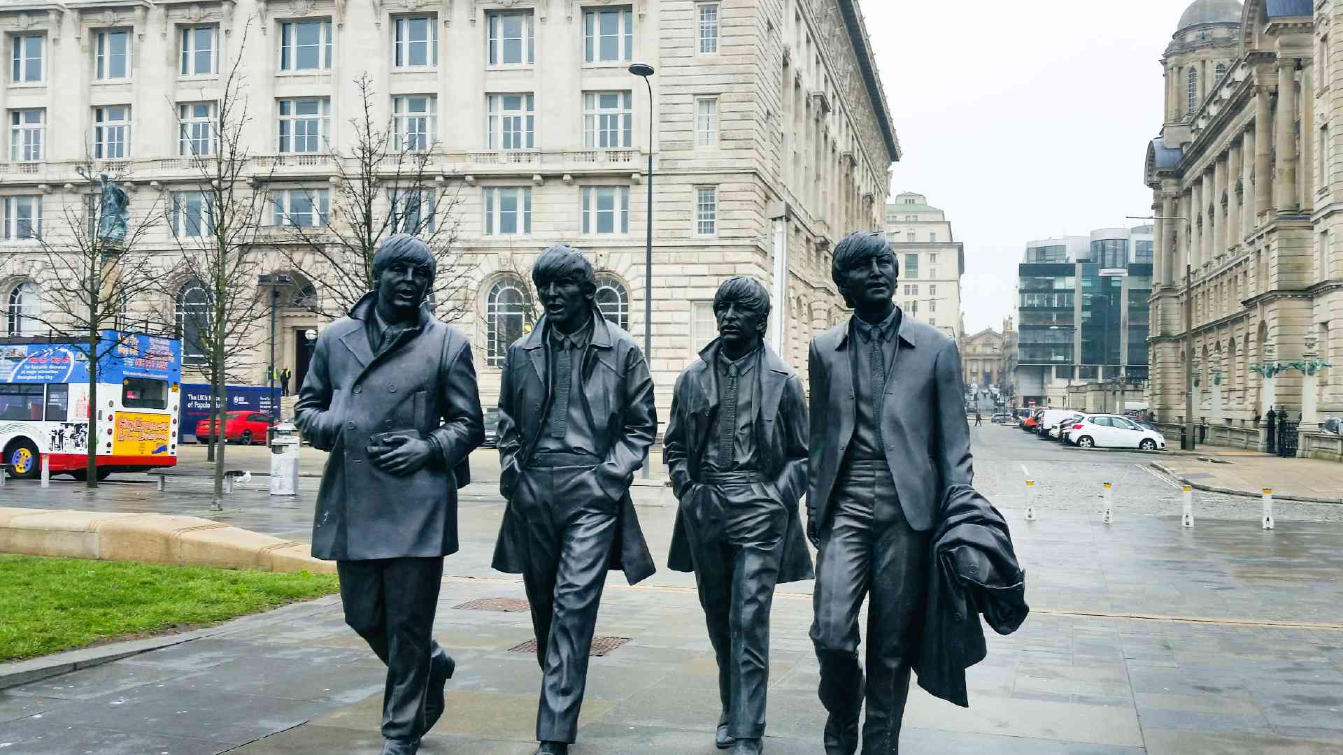 Beatles Statue in Liverpool, England by Rachel McMahon