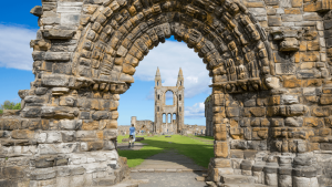 St Andrews Cathedral on a Bunnik Tour of Scotland