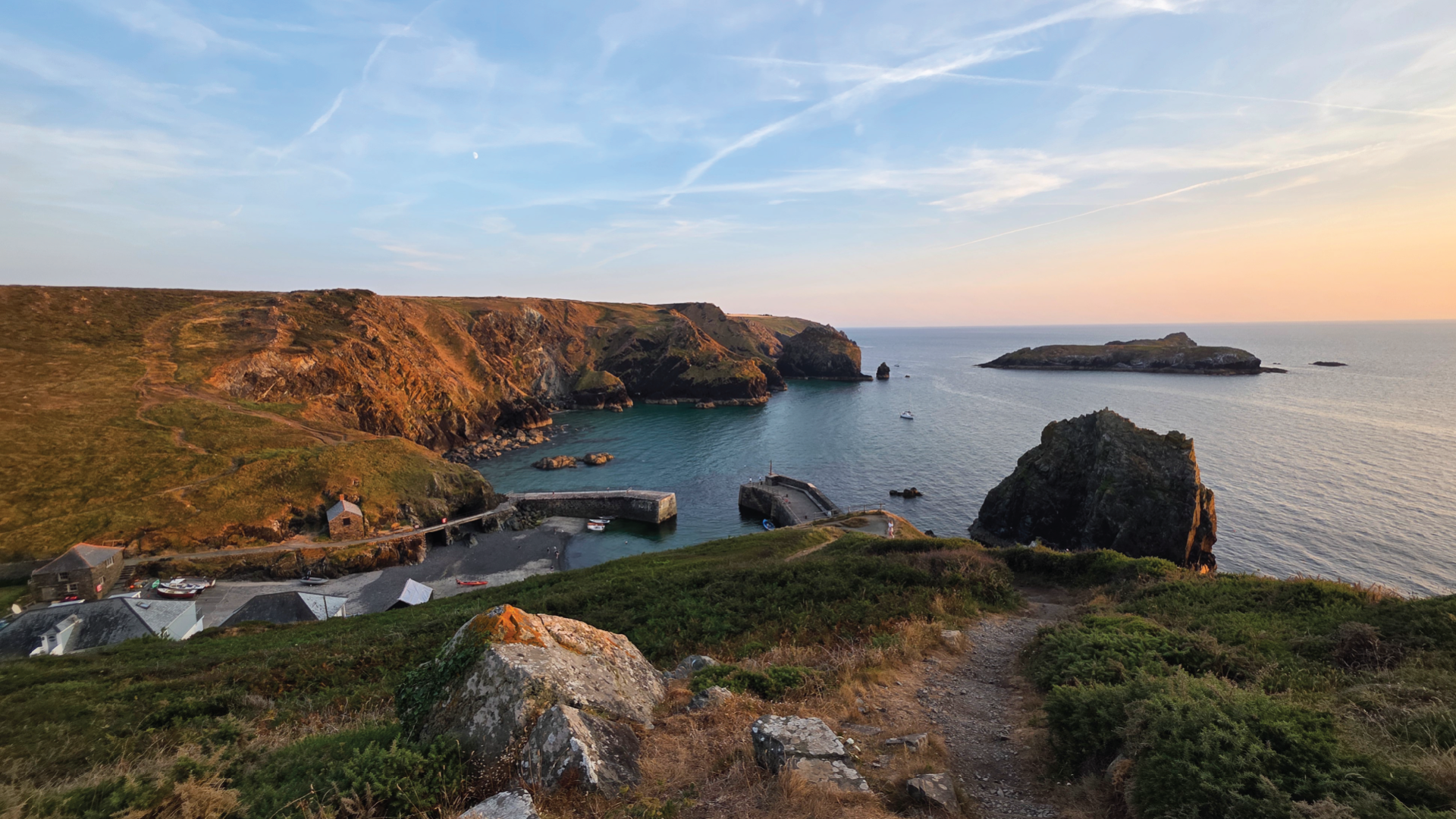 Mullion Cove, England by Dennis Bunnik