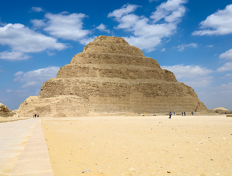 Step Pyramid Prototype during an Egypt STEM archaeology school trip