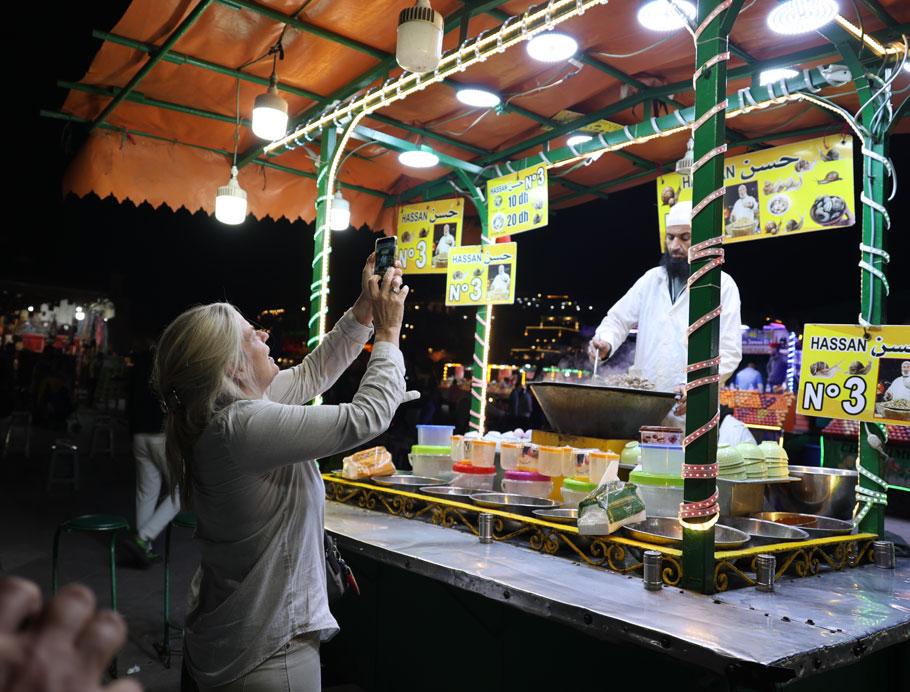 Snail stall in Jemaa el-Fnaa