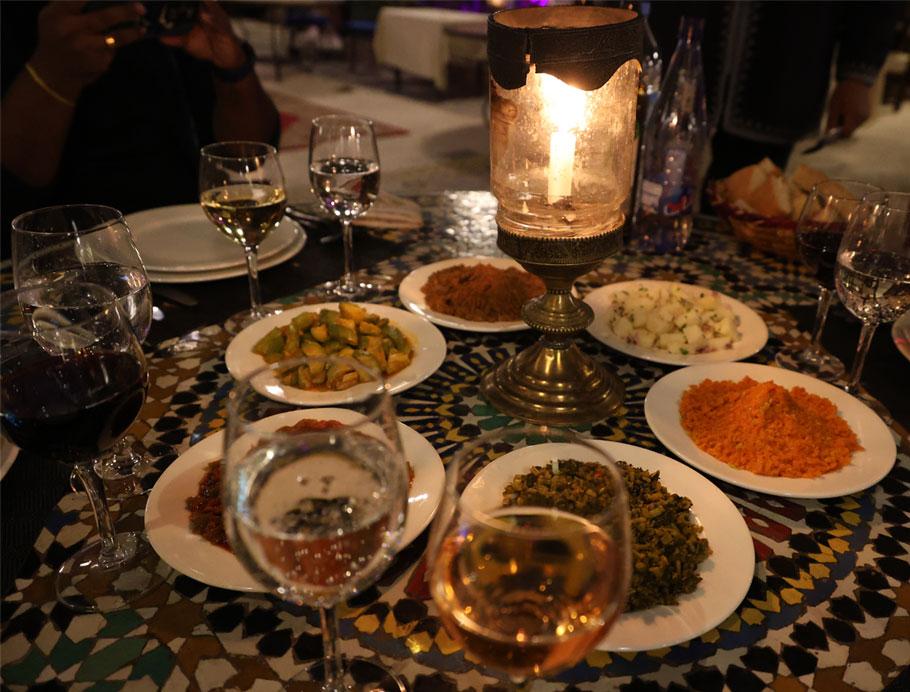 The entree for our traditional Moroccan meal