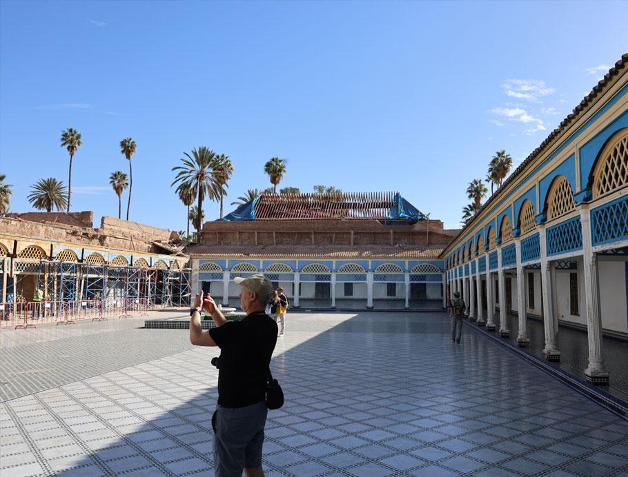 One of the courtyards in Bahia Palace