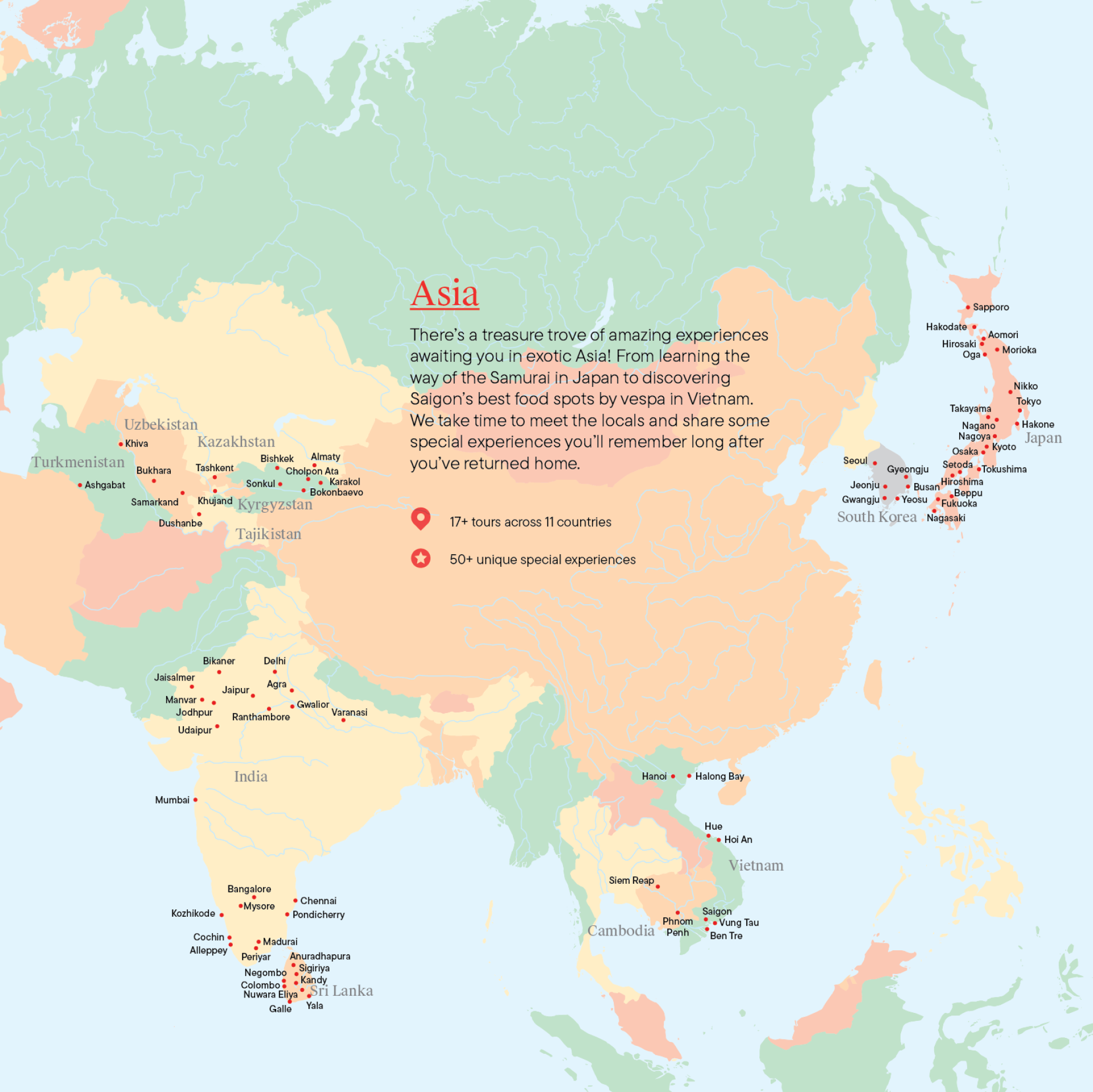 Map of Asia