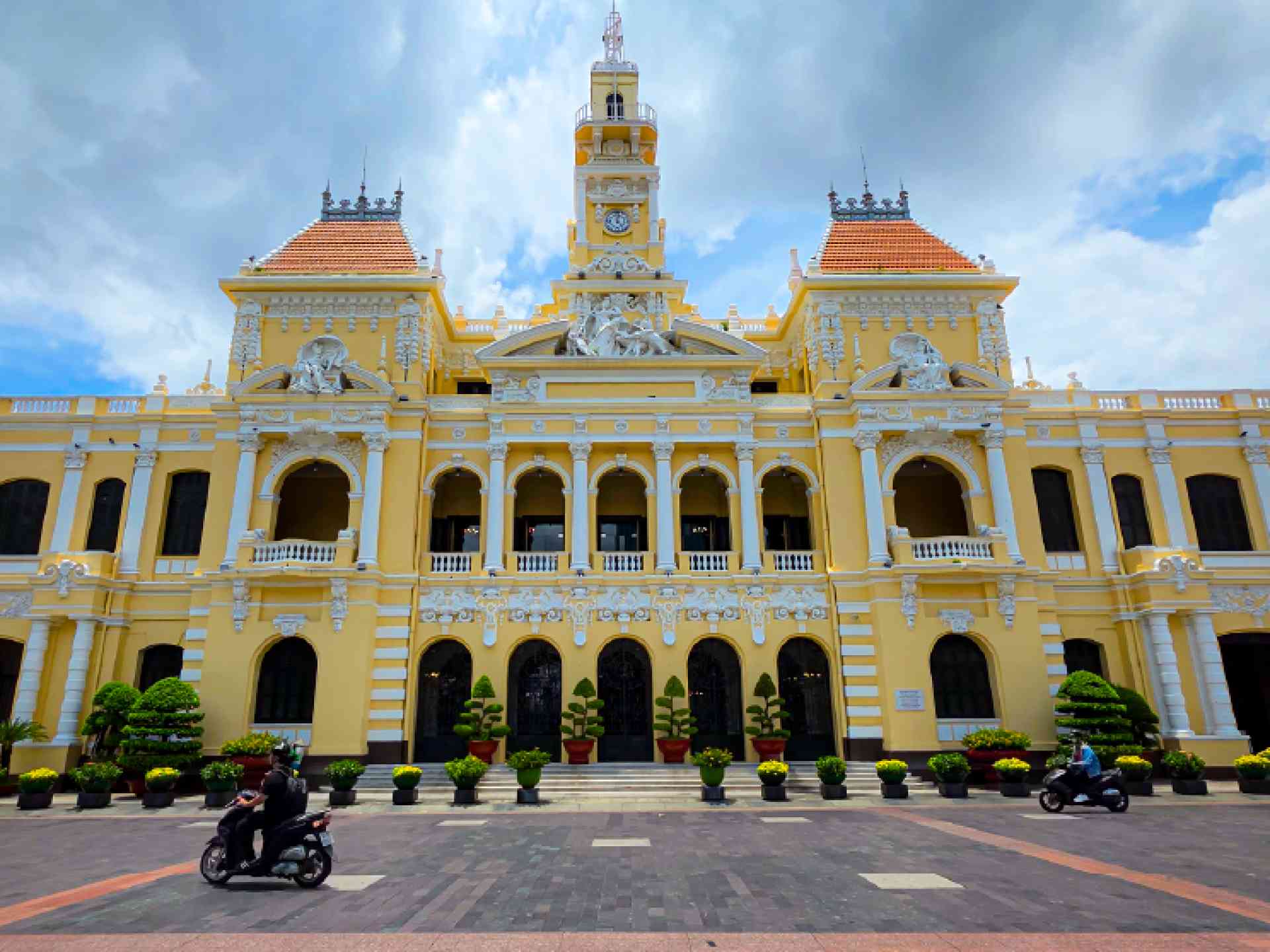 Historic Saigon City Hall in Saigon on a Bunnik Tour of Vietnam