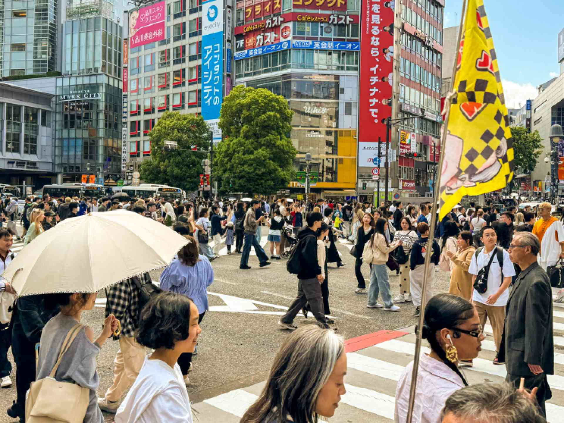 Shibuya Crossing in Tokyo, Japan by Nicky Bevan