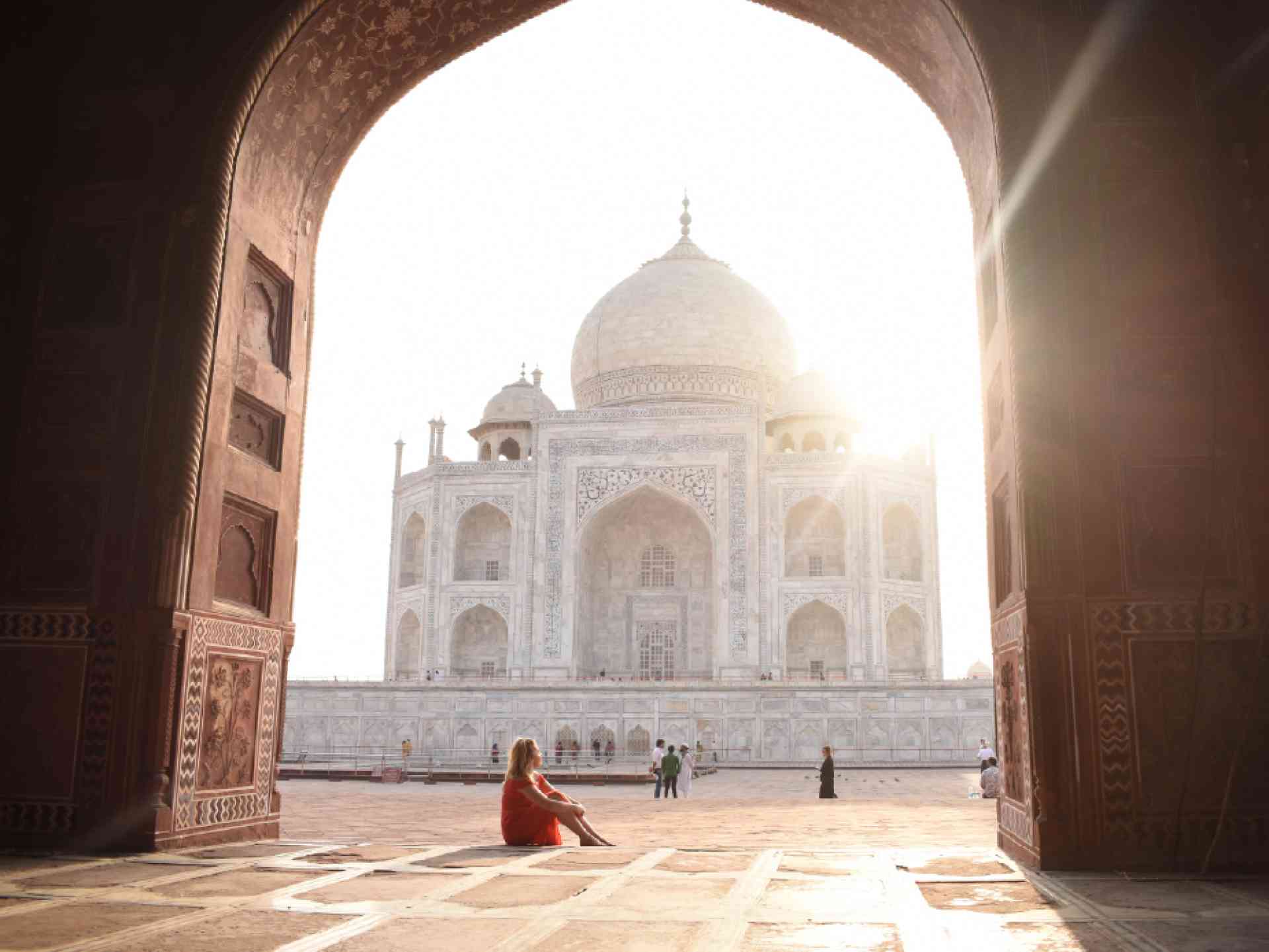 Sunrise at the Taj Mahal