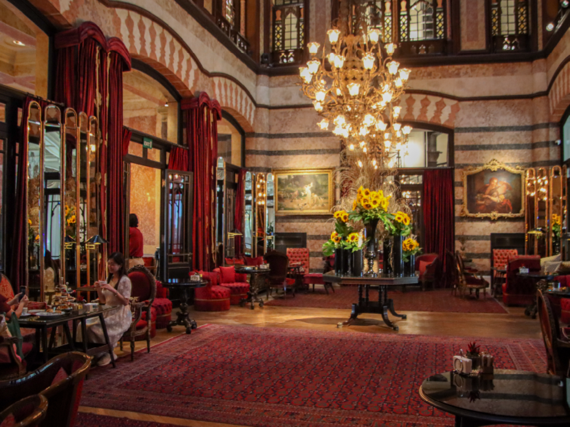 Interior of the Pera Palace Hotel in Türkiye