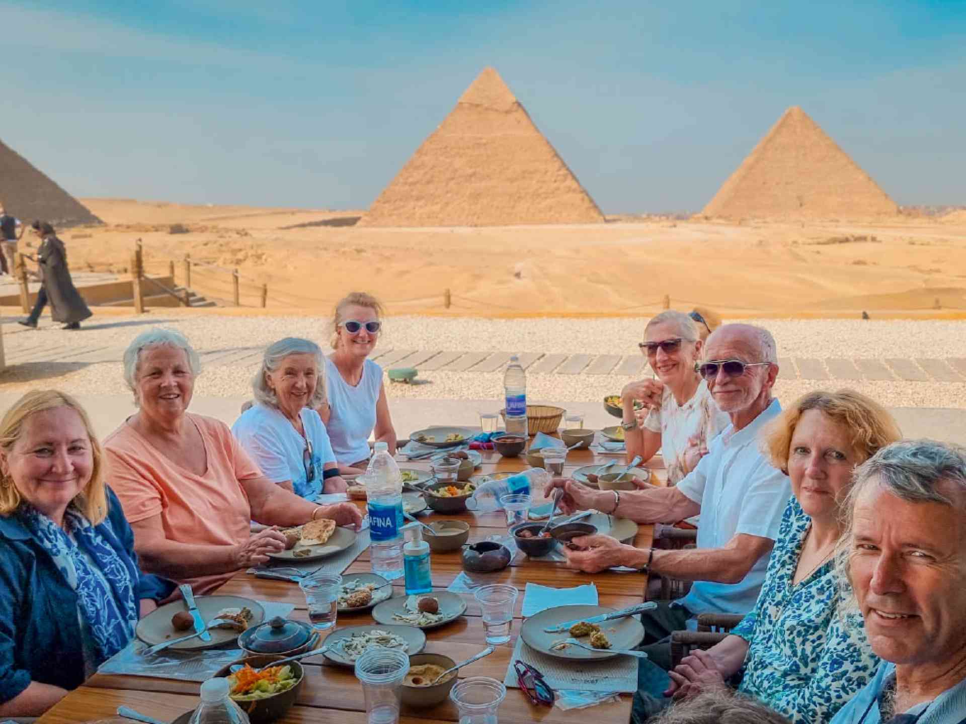 Dining at the 9 Pyramids Lounge on the Giza Plateau