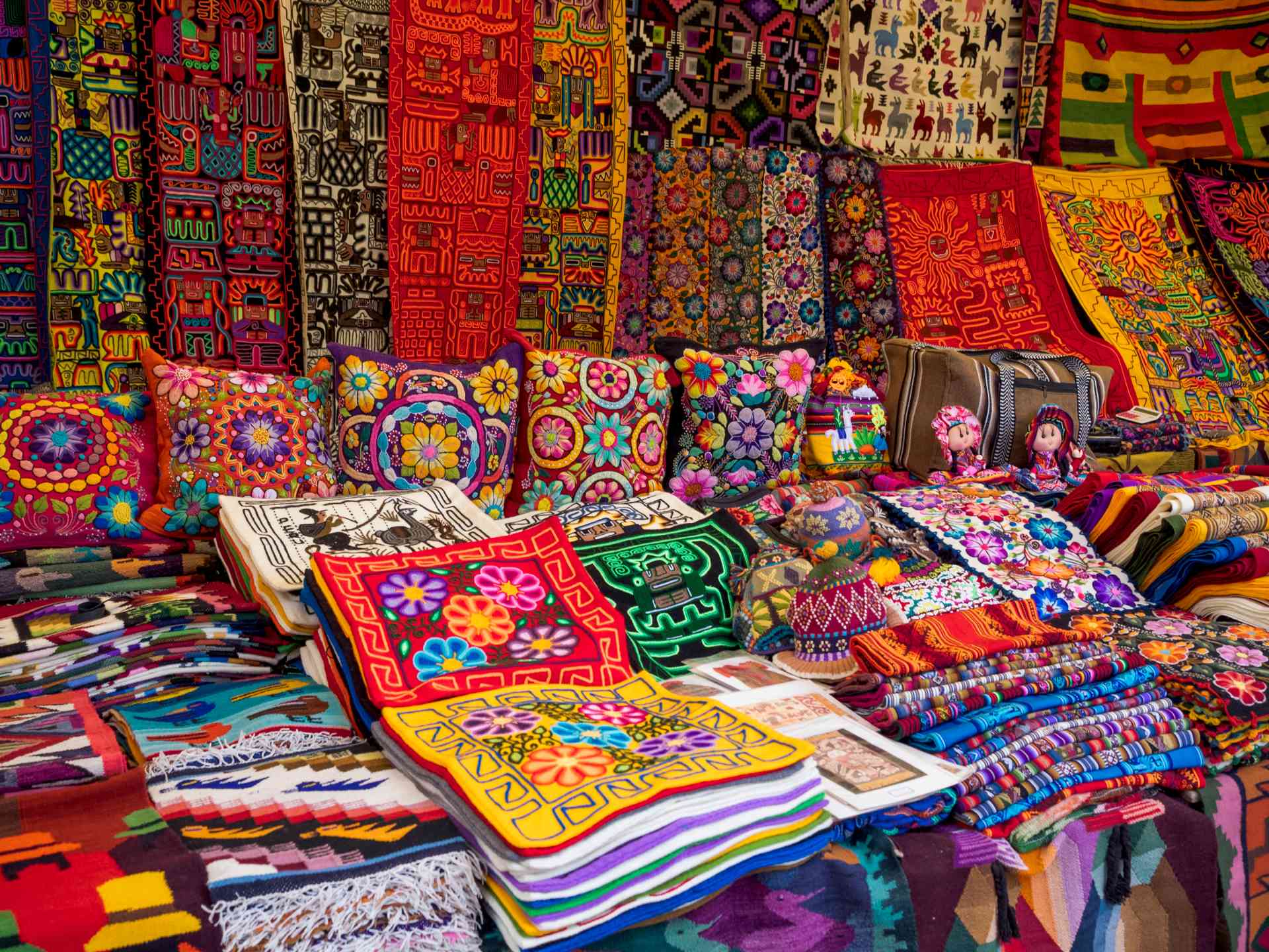 Pisac Market in the  Sacred Valley, Peru by David Hein