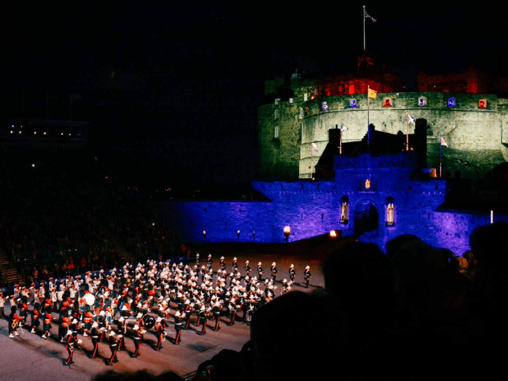 Military Tattoo in Edinburgh on a Bunnik Tour of Scotland